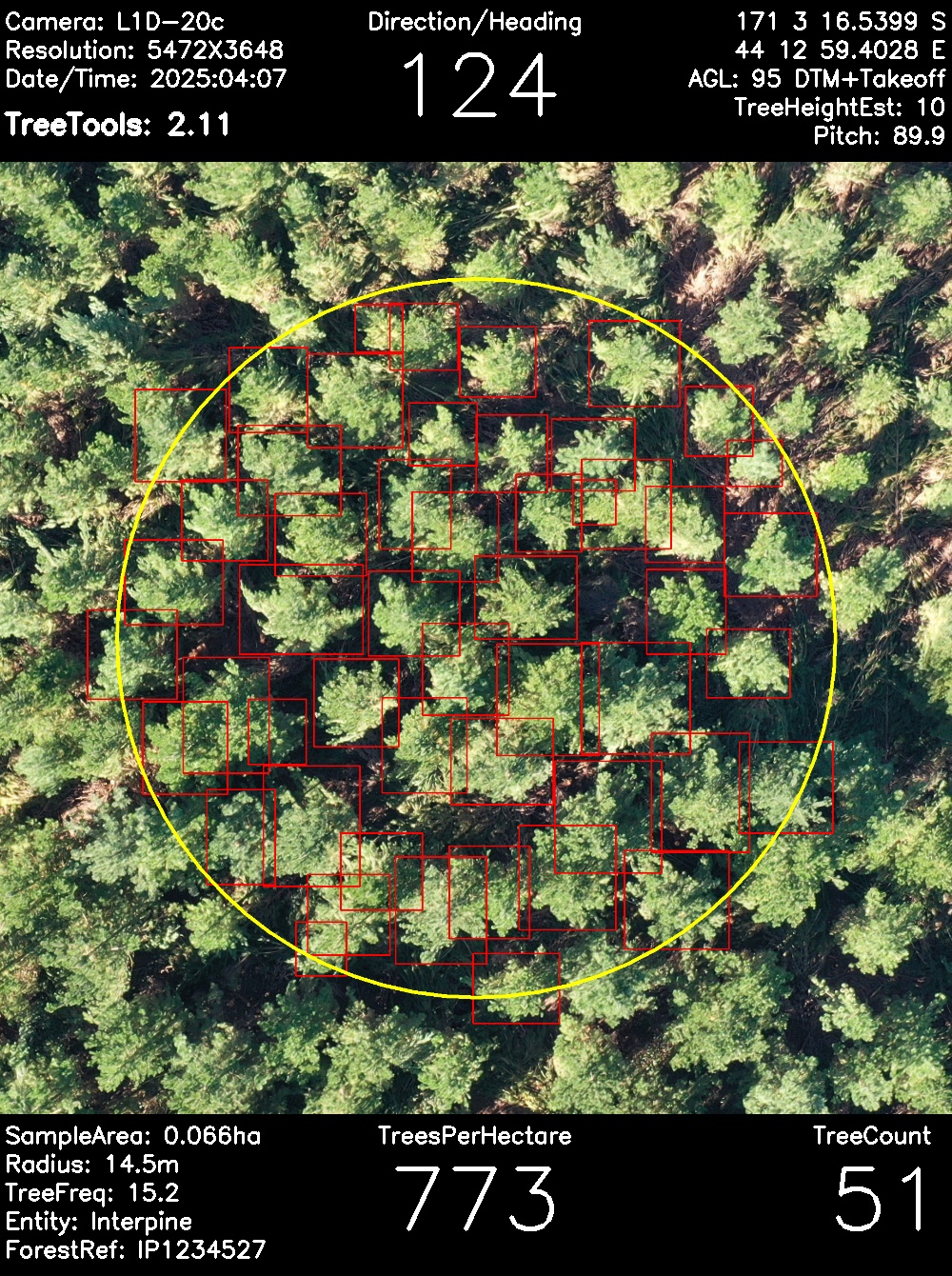 TreeTools Realtime Inventory Plot